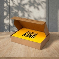 Boîte d'expédition en carton ondulé auto-adhésive, écologique, recyclable, avec doublure en éponge, en papier kraft, à ouverture facile, personnalisable