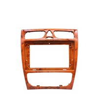 Cadre de tableau de bord en bois pour Mercedes Classe C (W203) 2002-2004, Classe CLK (W209) 2002-2006, 9 pouces, conserve le climatiseur automatique