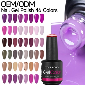 Hot Deal Budget Friendly Mixed Colors Gel Nail Polish 15ml <b>Smooth</b> <b>Brushing</b> Effect Worldwide Product Distribution - Product Image 1