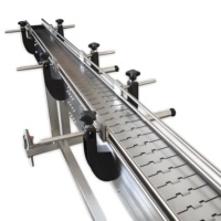 Ligne de production automatique de convoyeur à chaîne à dessus de table plat pour l'emballage industriel