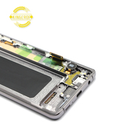 Écrans LCD pour téléphones mobiles pour SAMSUNG S10+ S10 Plus SM-G975F G975U G975W SC-05L Écran tactile de remplacement avec cadre Pièces de réparation