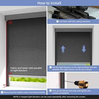 Tira de Bloqueo de Luz para Persianas, en Forma de U, Resistente al Viento y al Sol, Canal de Aluminio, Gran Venta