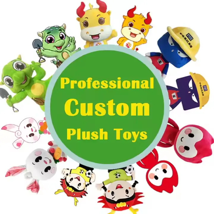 Custom Soft Plush Toy Pillow Dolls Professional Production Of Custom Cartoon Stuffed Animal Plush Toys Promotional Gifts