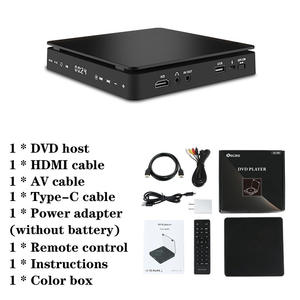 <span class=keywords><strong>Lecteur</strong></span> DVD Mini Compact 1080P avec Télécommande - Alimentation USB, prend en charge les formats <span class=keywords><strong>CD</strong></span>/DVD/VCD, se connecte à la télévision, inclut des emplacements pour cartes USB et TF - Product Image 6