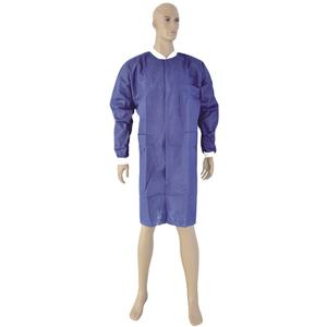 Gaun isolasi bedah seragam rumah sakit PP sekali pakai SMS biru dewasa CE aksesoris medis ultrasonik 3 tahun 90% - Product Image 2