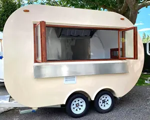 2024 mới phục vụ thực phẩm xe tải trang bị đầy đủ TACO Trailer di động nhà bếp bánh pizza giỏ hàng BBQ Xe tải giá rẻ di động thực phẩm Trailer cho bán