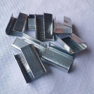 Clip in acciaio zincato personalizzato per cinturino da imballaggio per animali domestici - Product Image 2