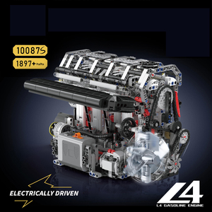 Stampo re auto MOC motorizzato motore L4 motorizzato LSX454 V8 modello di motore a benzina in plastica Set giocattolo - Product Image 2