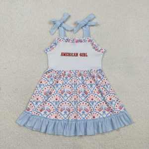 Venta al por mayor, envío inmediato: Ropa de bebé niña para verano, fiestas y el 4 de julio, pelele de burbuja de manga corta con estampado animal, verde, de algodón. - Product Image 6