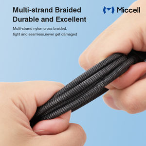 Cable de Carga Rápida Tipo-C para Teléfono Móvil Miccell Pd 240W, Cable de Carga Rápida de Aleación de Aluminio para Teléfono <span class=keywords><strong>Celular</strong></span> - Product Image 3