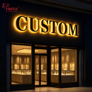 Tùy chỉnh thép không gỉ 3D Backlit chữ đánh bóng vàng gương dấu hiệu <span class=keywords><strong>LED</strong></span> chiếu sáng kênh thư logo cho doanh nghiệp quảng cáo - Product Image 5