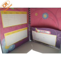 Juego de Cuadernos Espirales A5 de Tapa Dura con Logotipo Personalizado al por Mayor, con Bolsillo Integrado y Pegatinas, Regalo Promocional Corporativo, OEM