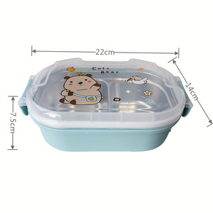 Nouvelle boîte à lunch isotherme en acier inoxydable 2026 pour étudiants, avec compartiments, design élégant - Product Image 6