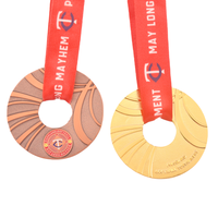 Canada Personnalisé Donut Softball Pickleball Water Polo Padel Médaille pour Enfants Donut Award Skate Natation Médailles et Trophées
