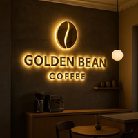 Letrero LED Profesional con Canal Personalizado, Letreros Publicitarios Acrílicos Retroiluminados en 3D, Letrero Comercial para Exteriores, Letrero LED