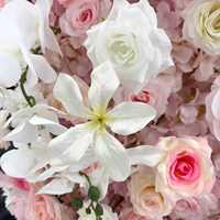 Arche florale en forme de lune, faite à la main, écologique, réglable, réutilisable, en soie, pour mariage, support de toile de fond florale, banquet
