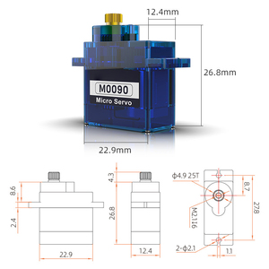 M0090 Mg90s 2Kg Không Thấm Nước <span class=keywords><strong>9G</strong></span> Micro Kim Loại Bánh Răng Kỹ Thuật Số Động Cơ <span class=keywords><strong>Servo</strong></span> Cho RC Xe Mô Hình Máy Bay Robot Chuyển Đổi Đồ Chơi RC Các Bộ Phận Accs - Product Image 5