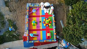 Trampolín inflable al aire libre Casa grande de rebote Parque temático inflable gigante Castillo hinchable grande Combo Parque infantil para alquilar - Product Image 3