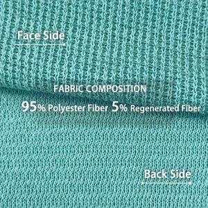 Tissu tricoté Danni Weier 270G 68035 95% Fibre de polyester 5% Fibre régénérée Teint uni Tissu jersey pour filles 135cm Inclus - Product Image 5
