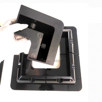 Supports de montage de panneaux solaires TOPENERGY ABS anodisés pour carport, fixation au sol sans perçage ou sur toit pour camping-cars et bateaux, 1 ensemble - 4 pièces, noir, facile à installer