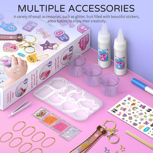 Kits de Arte con Resina Epoxi Yicheng, Lindos Colgantes Decorativos de Plástico con Diseño de Dibujos Animados, para Niños de <span class=keywords><strong>4</strong></span>+ Años y Adultos, Manualidades - Product Image 3