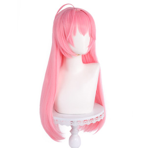 Pelucas de Cosplay Ainizi al por Mayor, de 75 cm de Largo, Lisas, Color Rosa Dorado Brillante, de <span class=keywords><strong>Arknights</strong></span>, para Mujer - Product Image 4