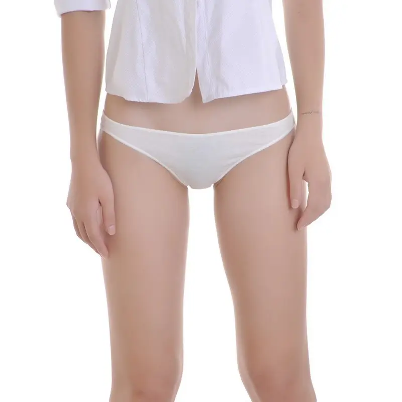 Culotte brésilienne pour jeunes femmes,, longeur E003, culotte masculine blanche