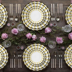 Высококачественные керамические тарелки для ресторанов с цветком одуванчика - Product Image 4