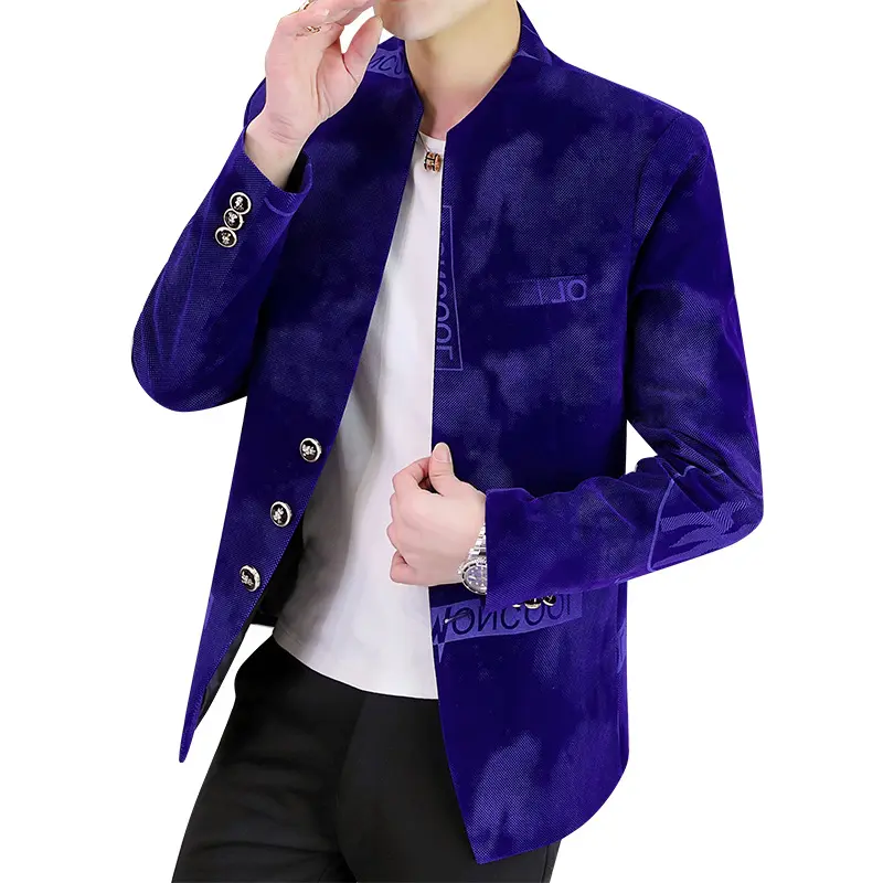 2023 Brand clothing Fashion Men's Spring high quality Leisure business suit Male printing Casual Blazers jacket Plus size S-3XL
