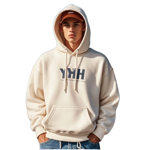 Sudadera con Capucha Extra Grande de Felpa de Algodón Grueso de 400 g/m² con Logotipo Personalizado para Hombre |   Marca Privada OEM/ODM - Product Image 3