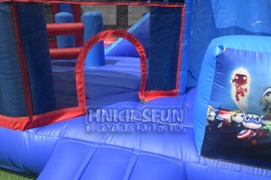 Top Qualité Gonflable Aveng-ers Bannière À Thème Moonwalk Jumper Gonflable Videur Château Maison pour Trampoline Park Utilisation - Product Image 5