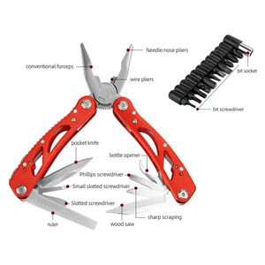 Multitool tascabile con coltello da tasca pieghevole 14-In-1 gadget per uomo fidanzato papà marito donne fresco campeggio e regalo di sopravvivenza