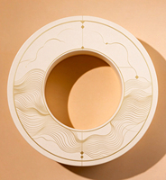 Boîte cadeau en chocolat circulaire creuse de qualité alimentaire, emballage personnalisé pour macarons de Noël, boîtes à donuts, desserts, biscuits avec séparateurs