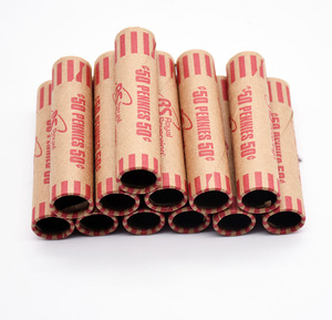 Envoltorios de Papel Tubulares Surtidos para Monedas con Cuartos, Centavos, Níkel y Dígitos - Product Image 2