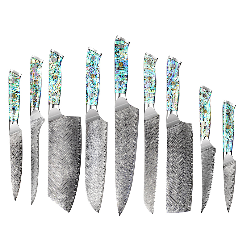 Damacus knife set