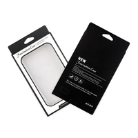 Boîte d'emballage pour téléphone portable en papier kraft avec fenêtre, boîte personnalisée en carton, emballage pour étui de téléphone portable