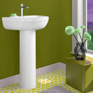 Lavabo de toilettes evier vasque salle de bain lavabo en céramique lavabo à base complète colonne de sol sanitaire série piédestal évier - Product Image 2