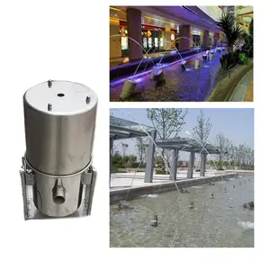 Novo Produto Aço Inoxidável Colorido Led Laminar Jet Bocal Jumping Jet Pond Fountain Laminar Jet