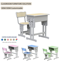 Chaise de bureau individuelle en bois pour étudiant, moderne, personnalisée, de qualité supérieure, réglable, confortable, écologique, ignifuge et durable
