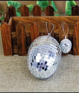 Nouvelle conception de décoration de fête de Noël, boule miroir en verre <span class=keywords><strong>disco</strong></span> en forme d'étoile rouge argentée - Product Image 5