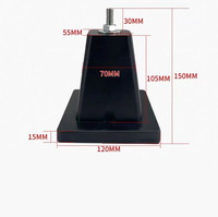 Isolateur en caoutchouc ChiJin pour climatiseurs, machines et automobiles, taille personnalisable, NBR/EPDM, 40-80 Shore, noir