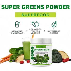 Mistura de Pó de Frutas e Vegetais 100% <span class=keywords><strong>Natural</strong></span> de Grau Alimentício com Vitamina - Super Greens em Pó - Product Image 2