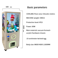 Machine distributrice de jouets à griffes style jeton, personnalisable, pour capsules de cadeaux, à monnayeur - Grande Vente