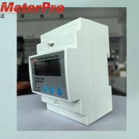 Module multifonction triphasé 4P 3 phases RS485 MODBUS-RTU électricité énergie kWh Compteur 50/60hz avec installation sur rail DIN