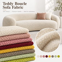 Tissu d'ameublement en bouclette effet peluche, aspect laine d'agneau, pour canapé, fauteuil, coussin et mobilier – Vente en gros
