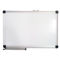 Tableau blanc mural métallique double face pliable pour salle de classe, tableau d'affichage pour messages d'élèves et d'enfants, avec marqueur