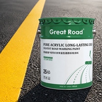 Peinture de marquage routier écologique en acrylique pur, résistante aux températures ambiante, application facile pour autoroutes et routes municipales, sac de 25 kg