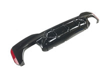 Diffuser Bibir Bumper Belakang Hitam Mengkilap, untuk BMW 5 Seri G30 G38 M Olahraga 2017-2020 Gaya M5