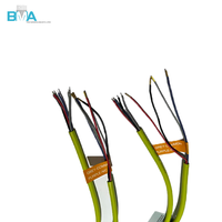 Cableado Personalizado UL2464 20AWG de 4 Hilos, 1.659m, Verde, de S/T6 a Extremo Desnudo con Etiquetas de Advertencia para Bomba Industrial, RoHS