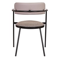 Fauteuil de luxe léger de qualité supérieure, chaise de salle à manger rembourrée simple pour la maison avec pieds en métal, design moderne pour hôtels